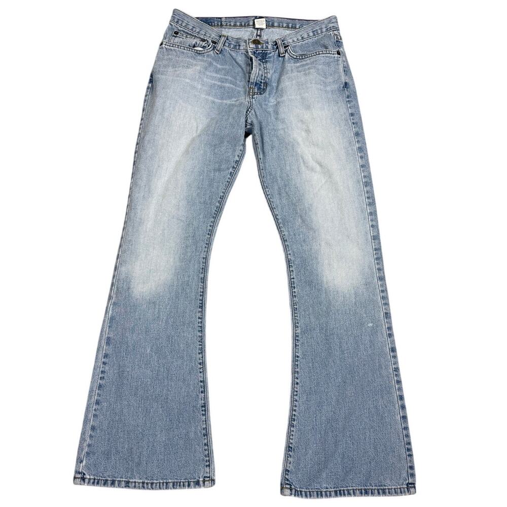 Y2K Abercrombie & Fitch Womens Size 4S Light Wash Denim Jeans Button Fly